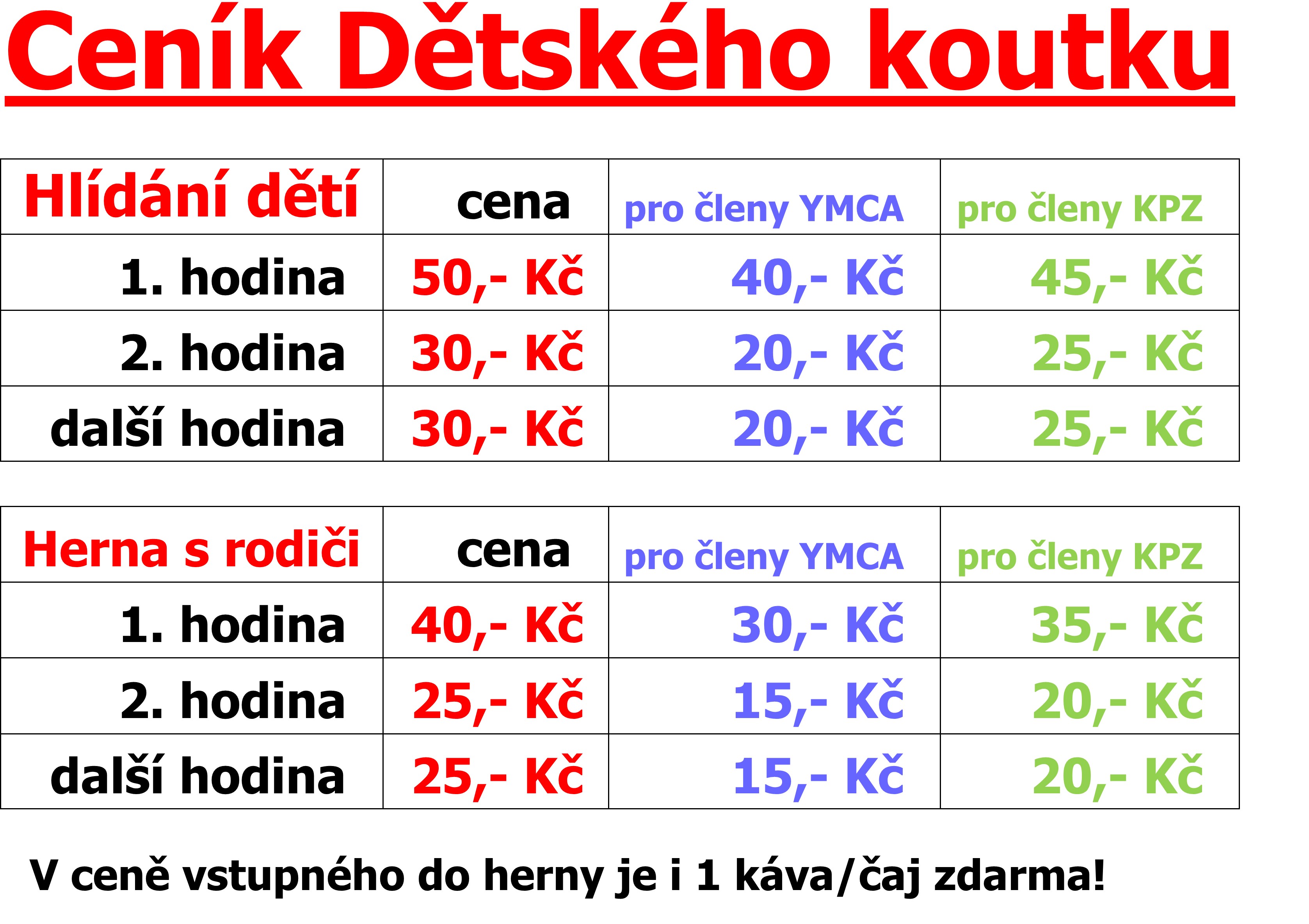 ceník ceník
